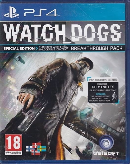 Watch Dogs Special Edition - PS4 (A Grade) (Genbrug)
